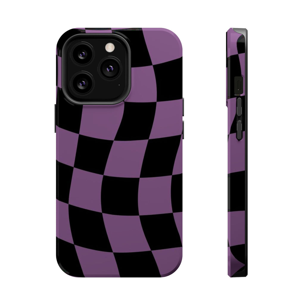 Phone Case (Purple Checkered)