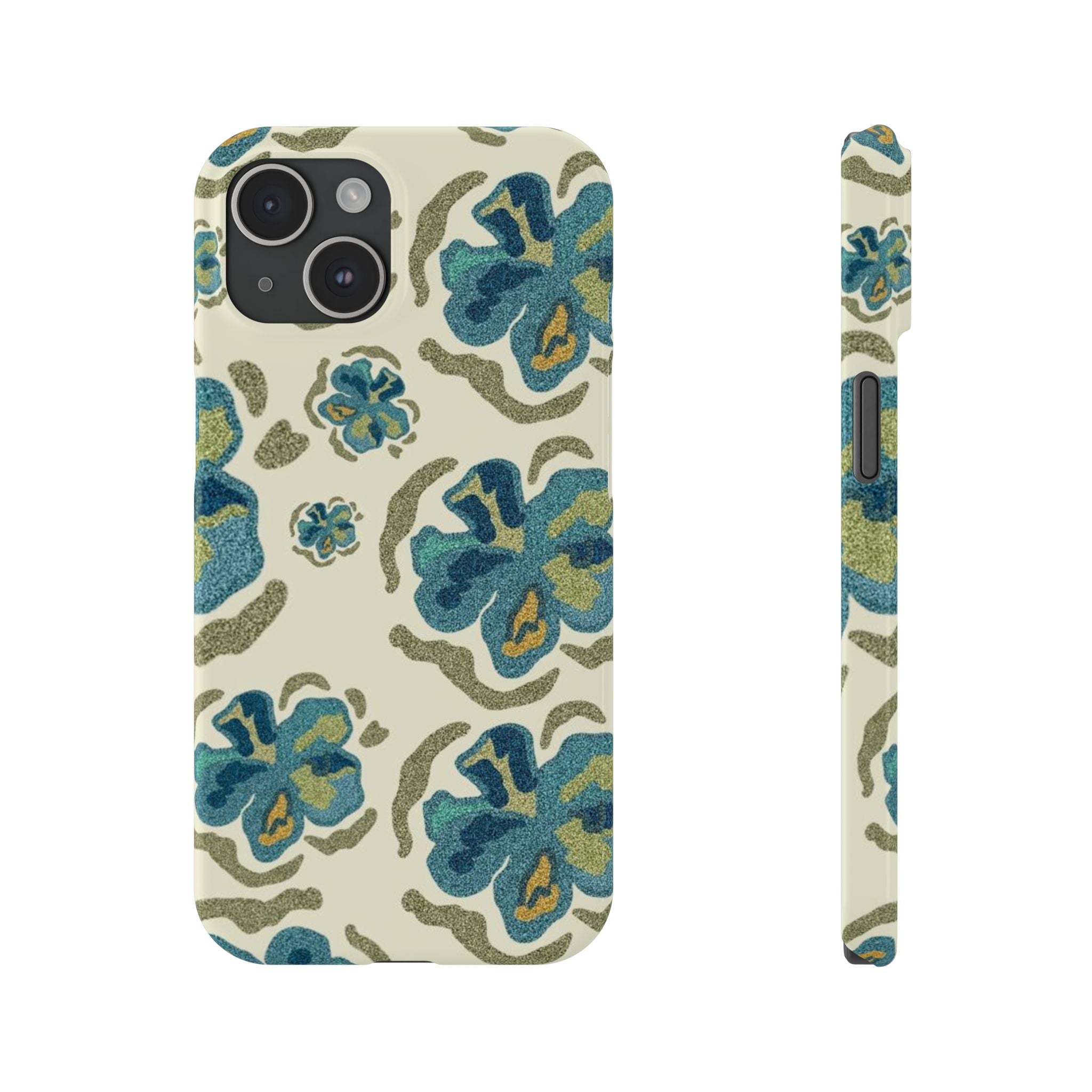 Custom Case (Blue Flowers)