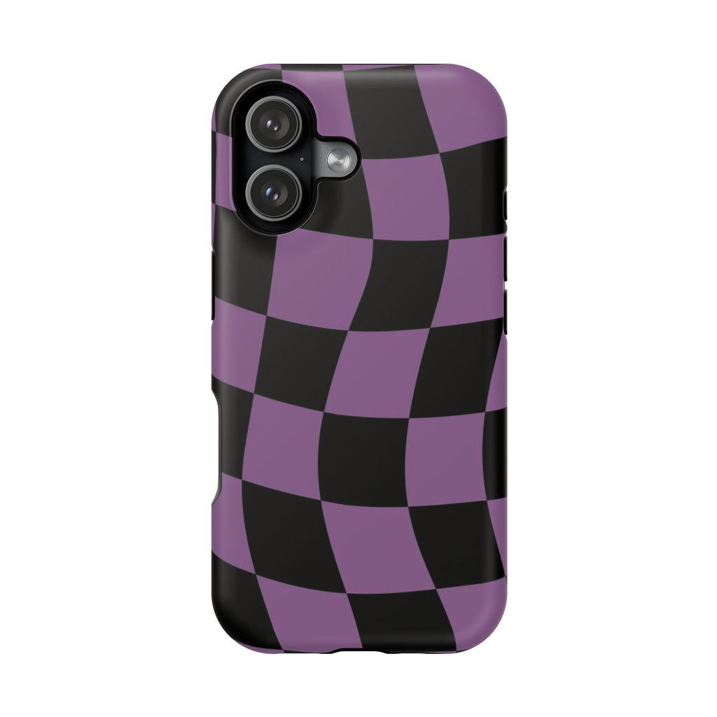 Phone Case (Purple Checkered)