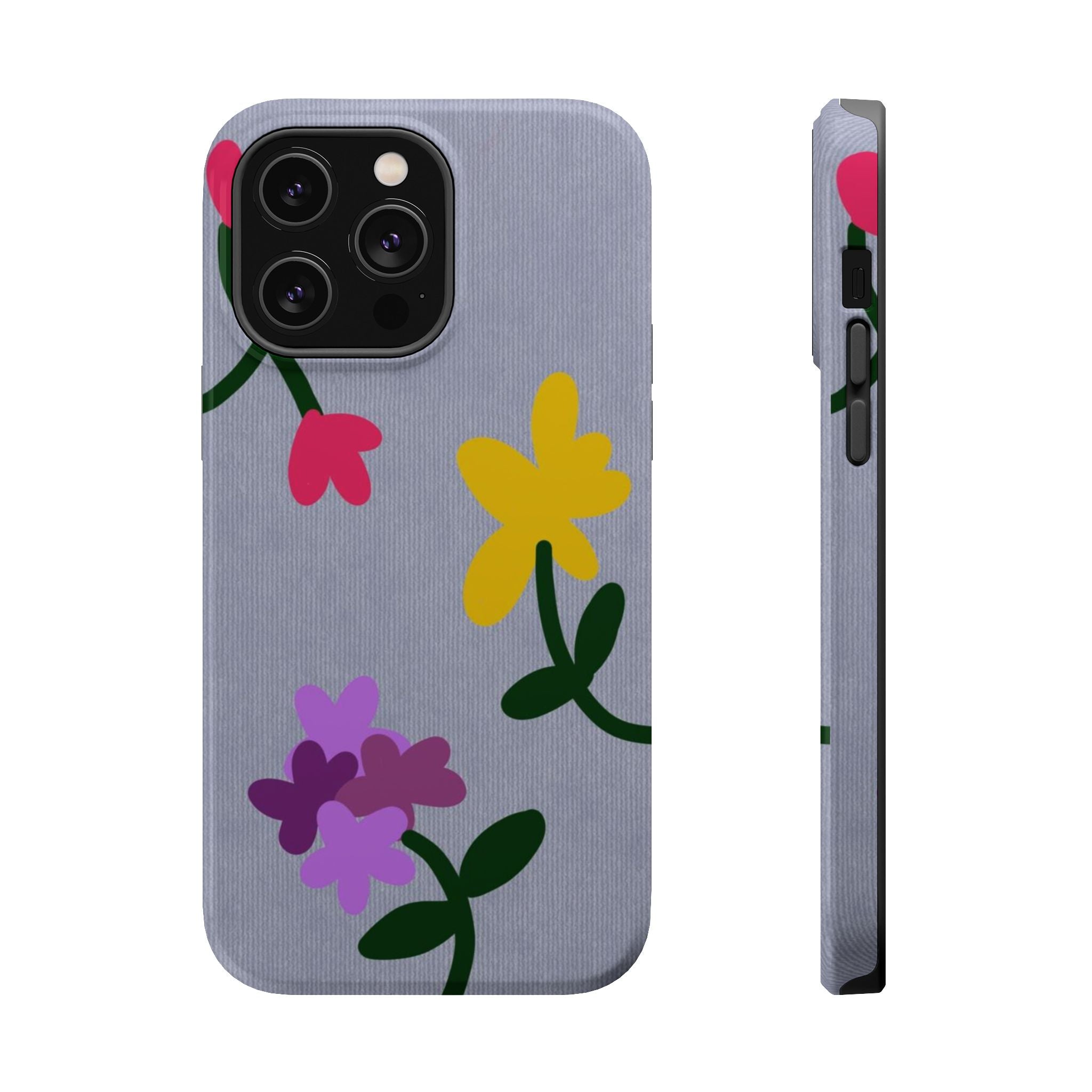 Magnetic Phone Case (Flowers)