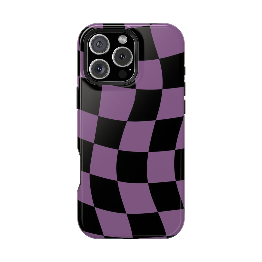 Phone Case (Purple Checkered)