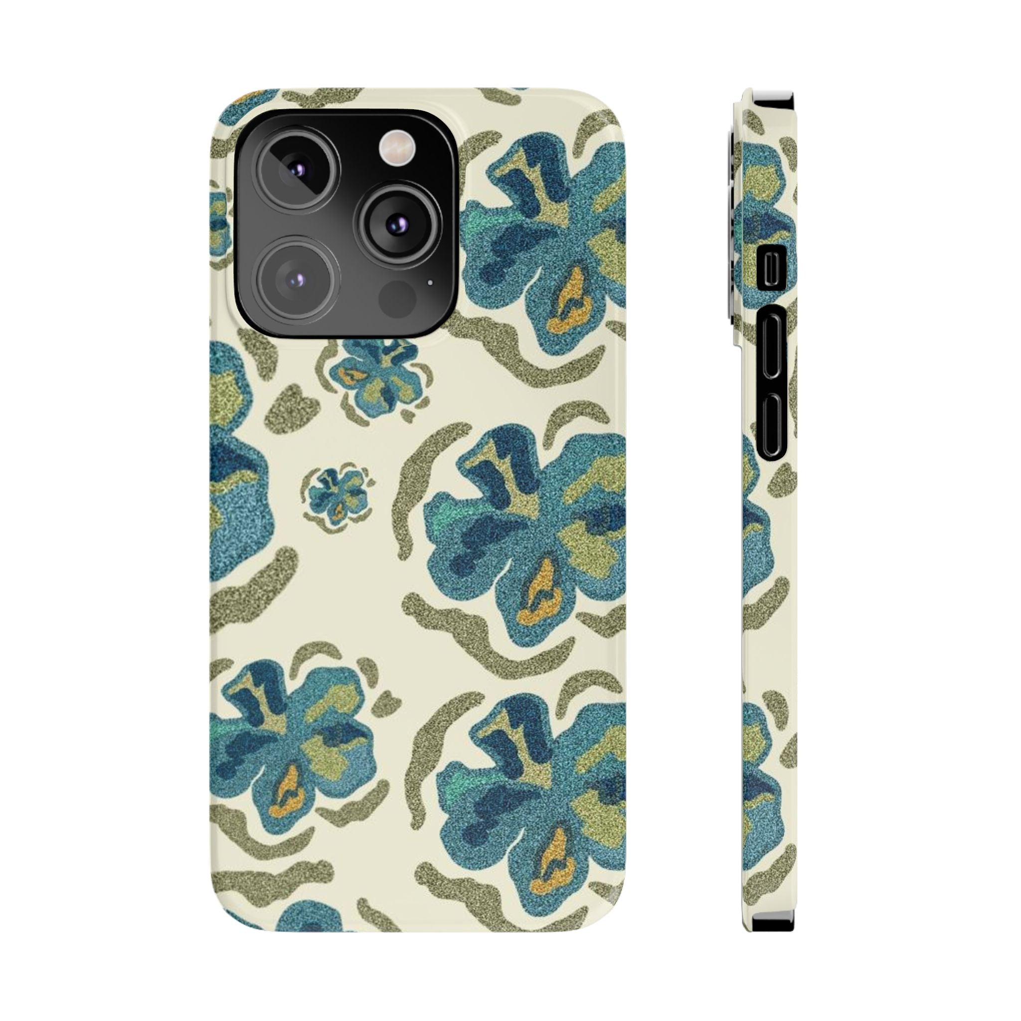 Custom Case (Blue Flowers)