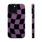 Phone Case (Purple Checkered)