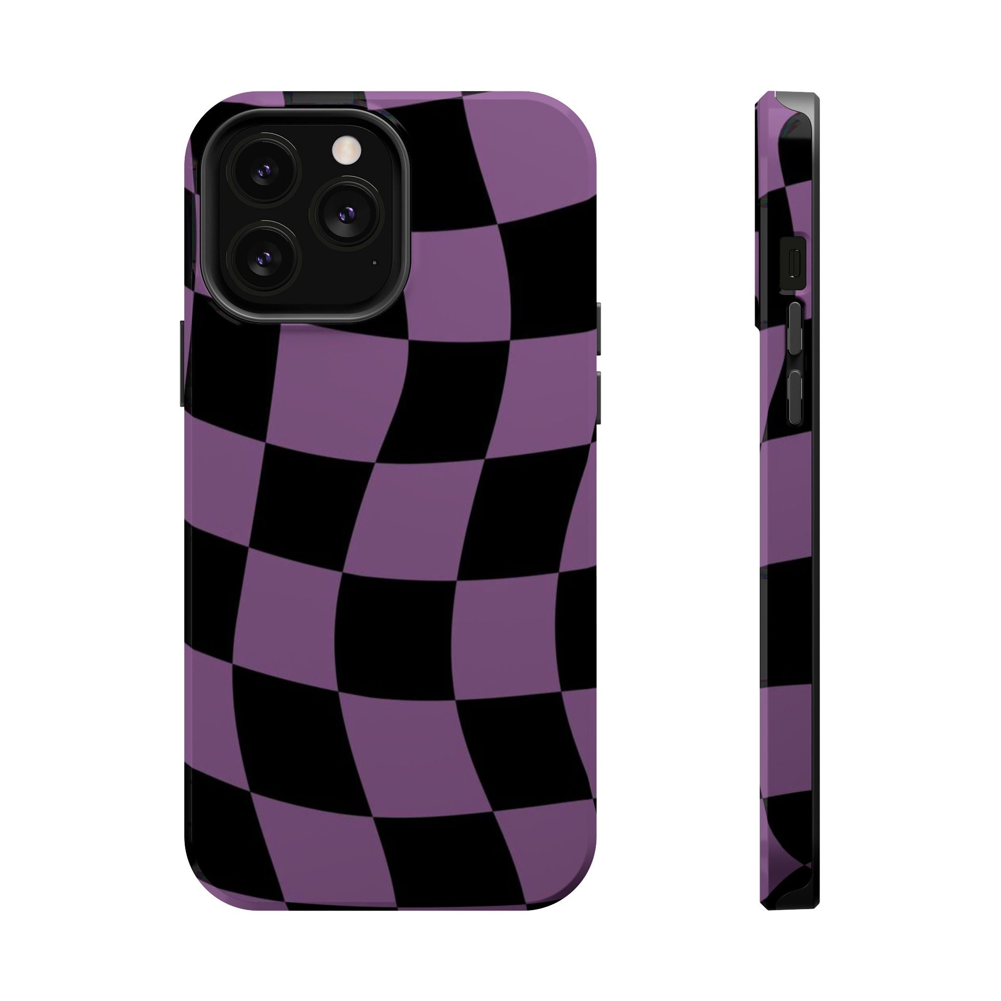 Phone Case (Purple Checkered)