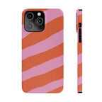 Custom Case (Orange and Pink Lines)