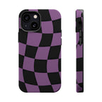 Phone Case (Purple Checkered)