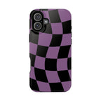 Phone Case (Purple Checkered)