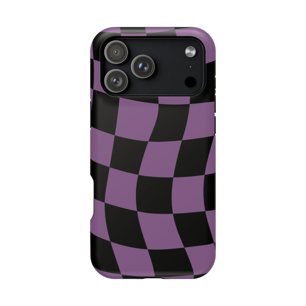 Phone Case (Purple Checkered)