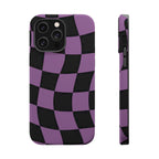 Phone Case (Purple Checkered)