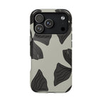 Magnetic Phone Case (Black Petals)