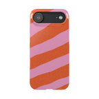 Custom Case (Orange and Pink Lines)