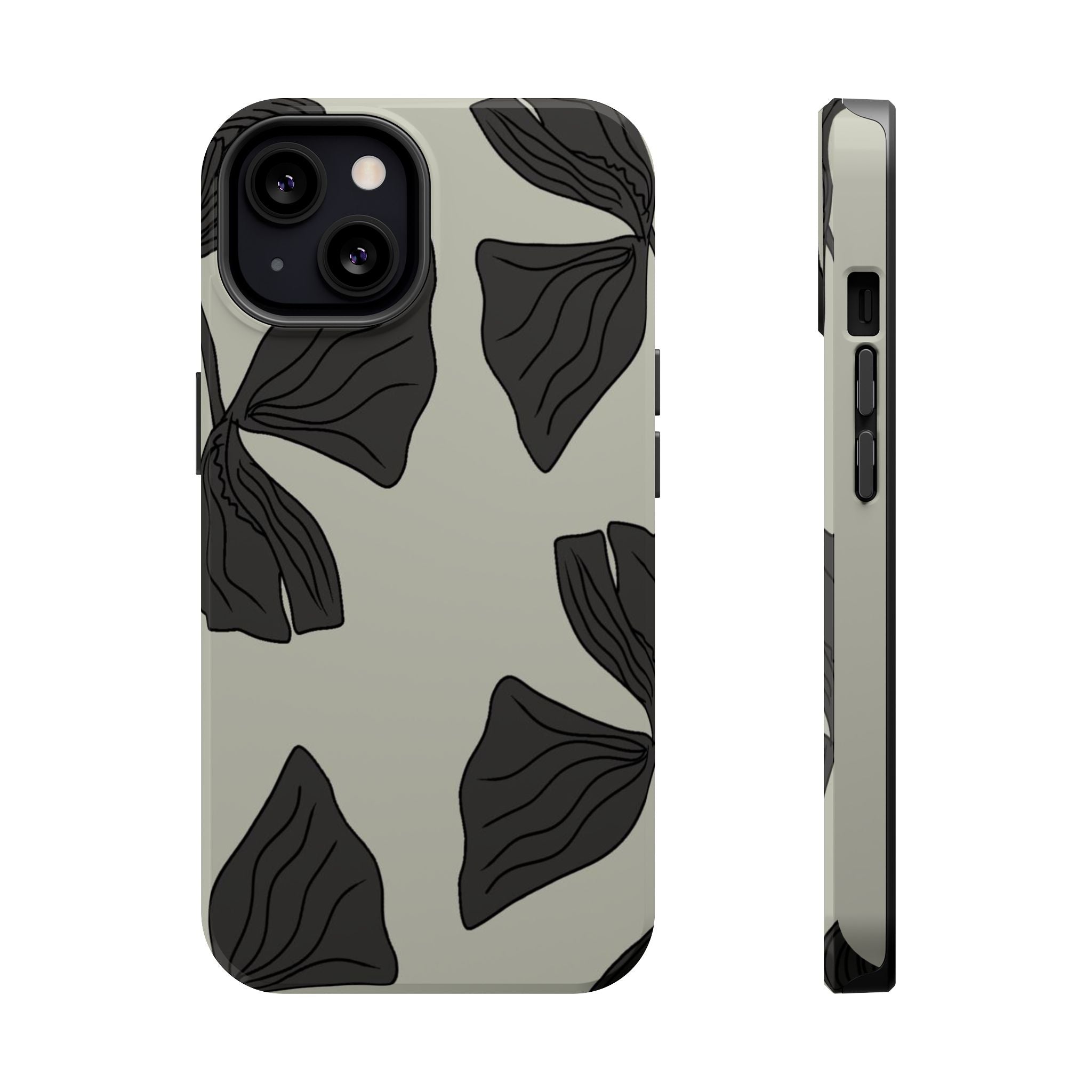 Magnetic Phone Case (Black Petals)