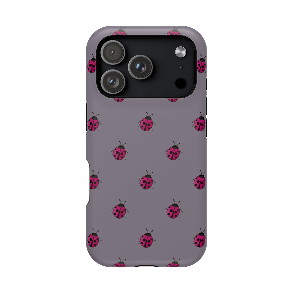 Magnetic Phone Case (Ladybugs)