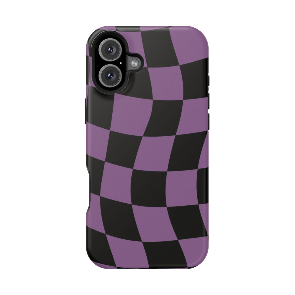 Phone Case (Purple Checkered)