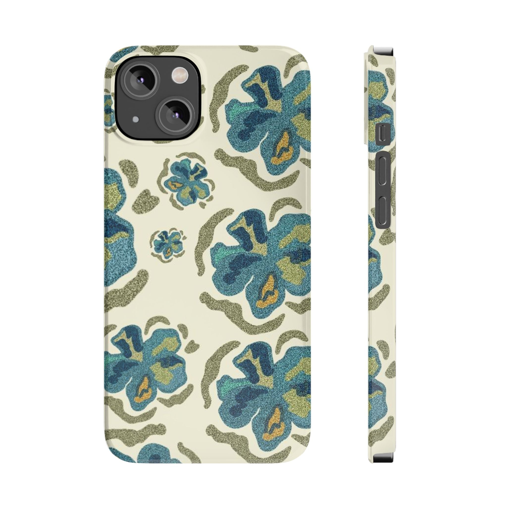Custom Case (Blue Flowers)