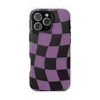 Phone Case (Purple Checkered)