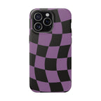 Phone Case (Purple Checkered)