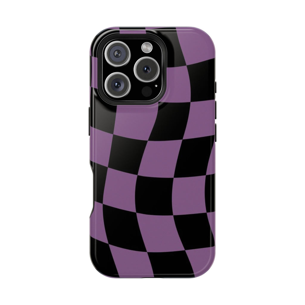 Phone Case (Purple Checkered)