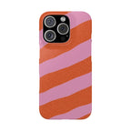 Custom Case (Orange and Pink Lines)