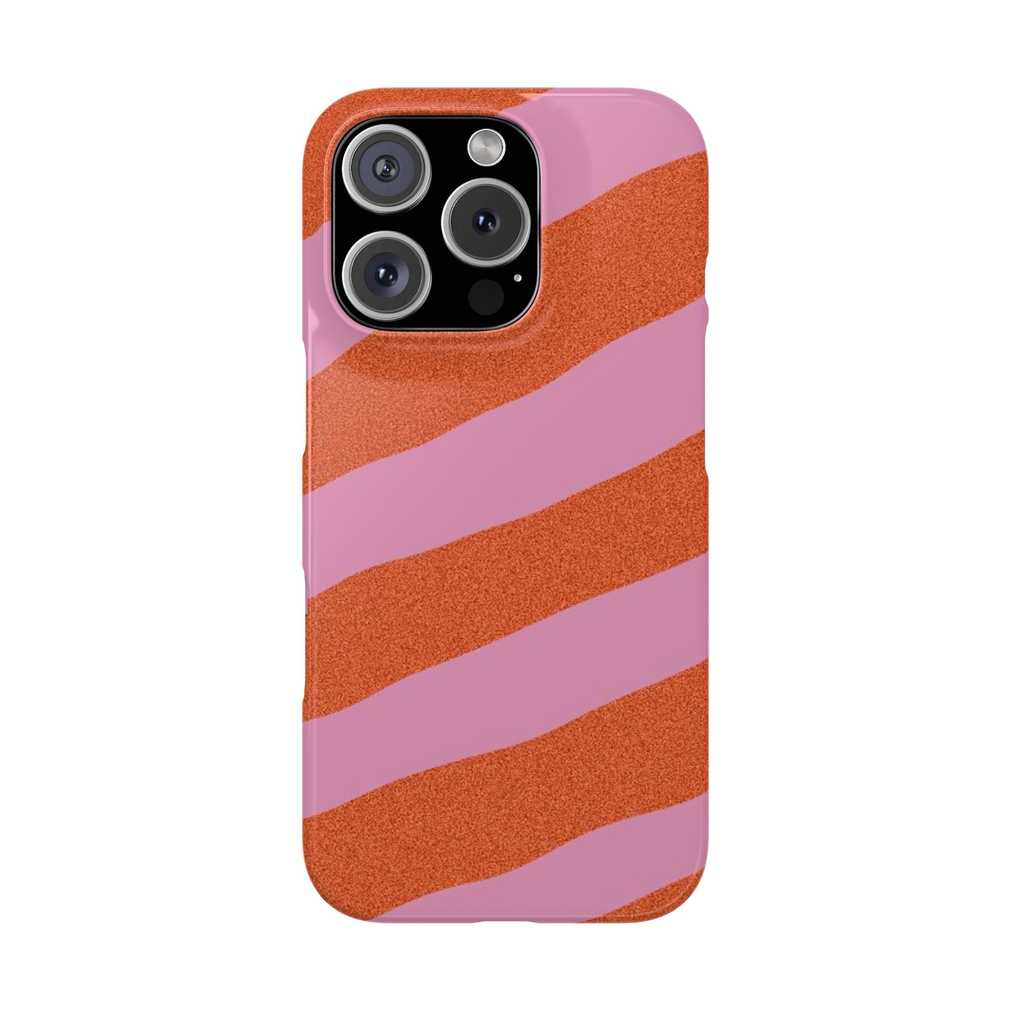 Custom Case (Orange and Pink Lines)