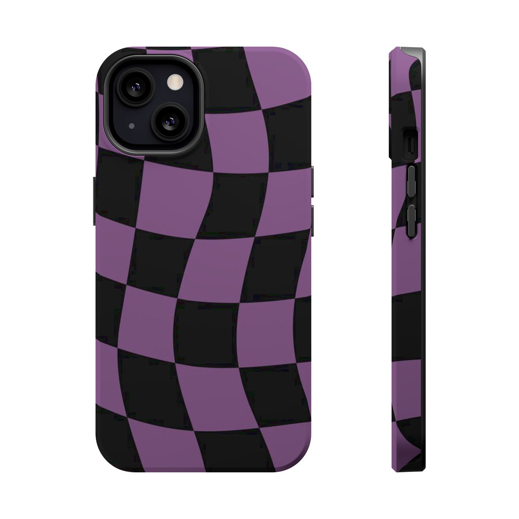 Phone Case (Purple Checkered)