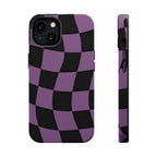 Phone Case (Purple Checkered)