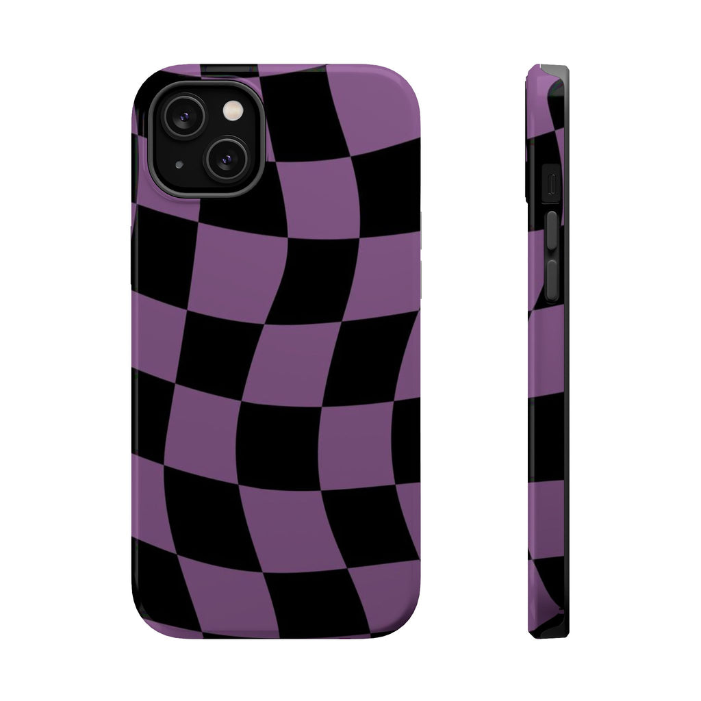 Phone Case (Purple Checkered)