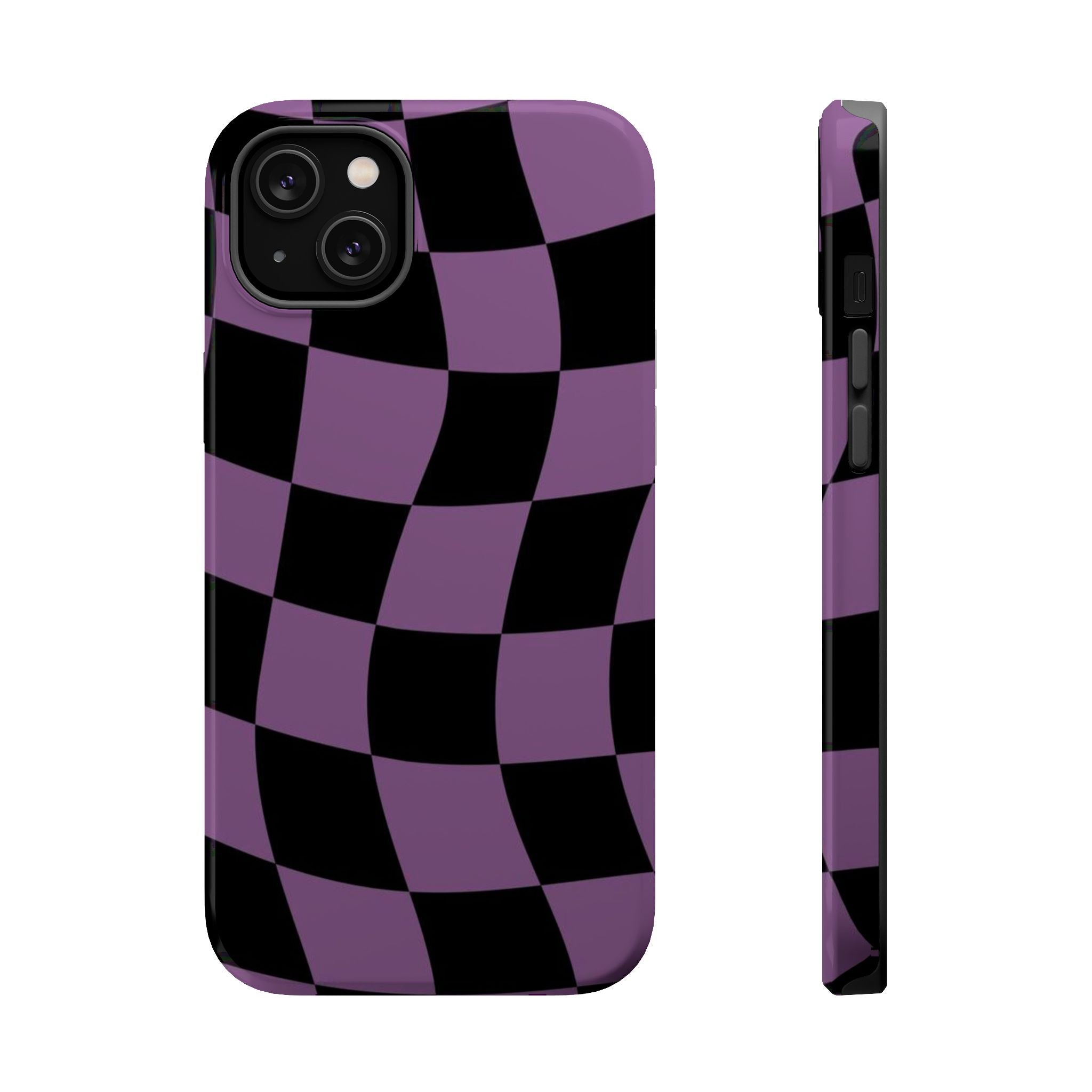 Phone Case (Purple Checkered)