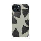 Magnetic Phone Case (Black Petals)