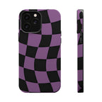 Phone Case (Purple Checkered)