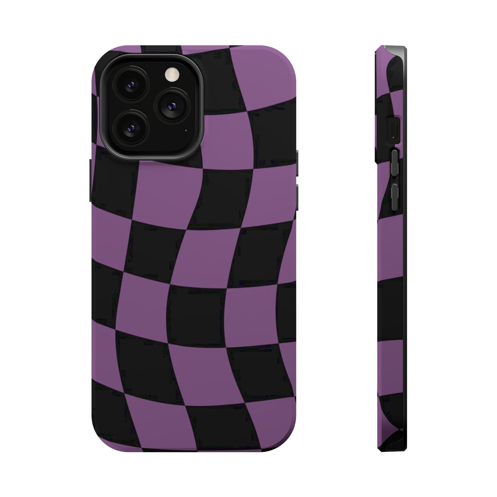 Phone Case (Purple Checkered)