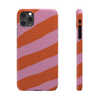Custom Case (Orange and Pink Lines)