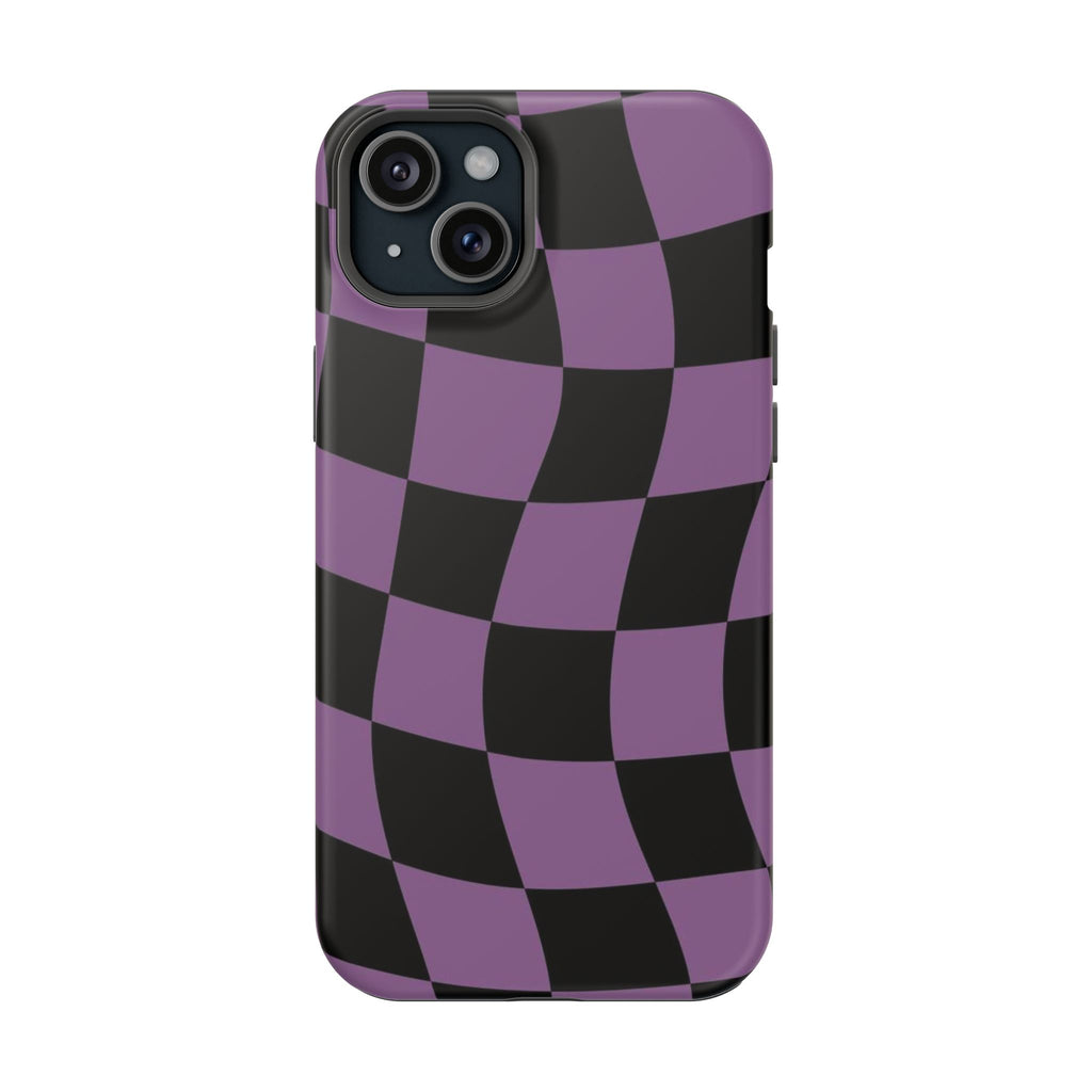 Phone Case (Purple Checkered)