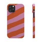 Custom Case (Orange and Pink Lines)