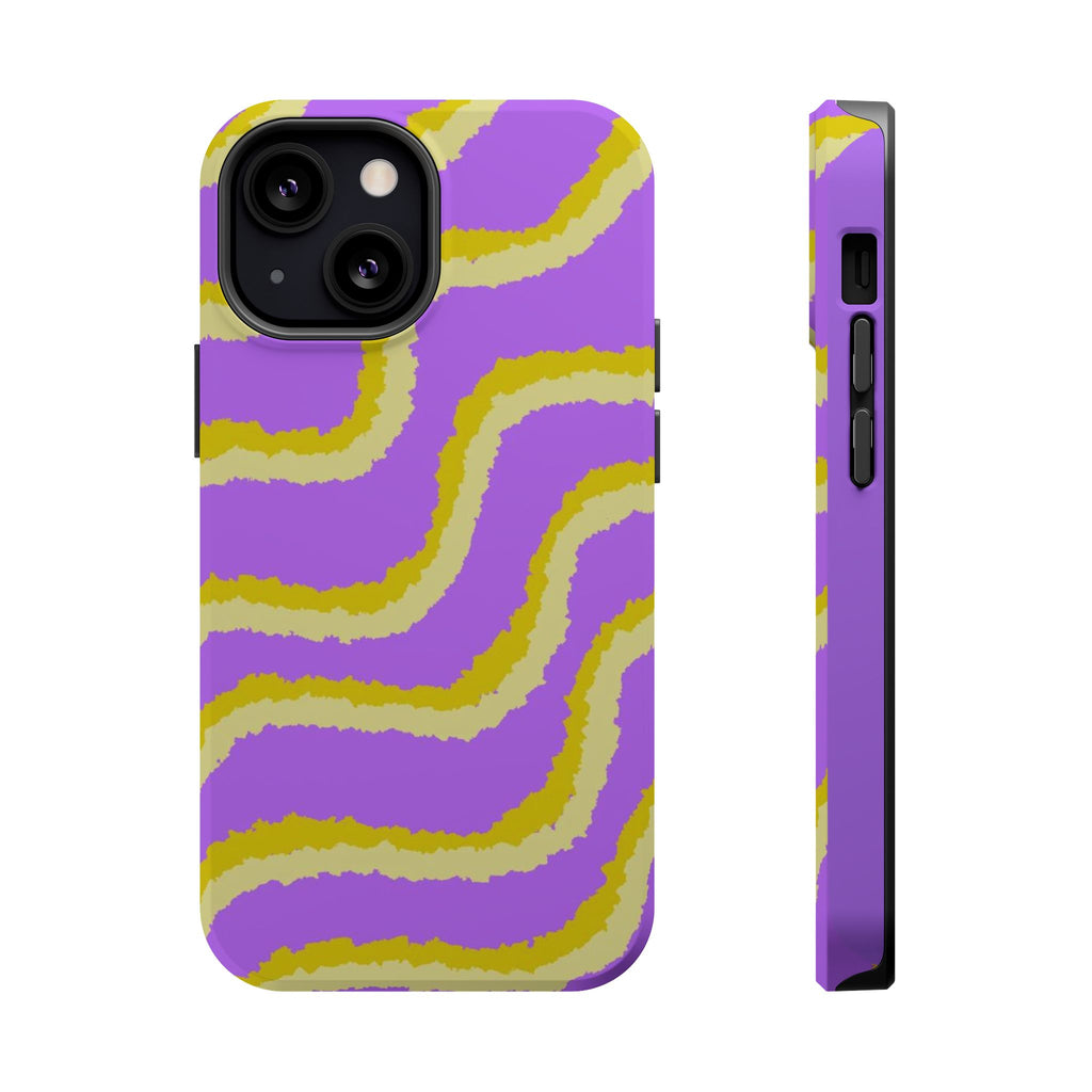 Magnetic Phone Case (Purple & Yellow)