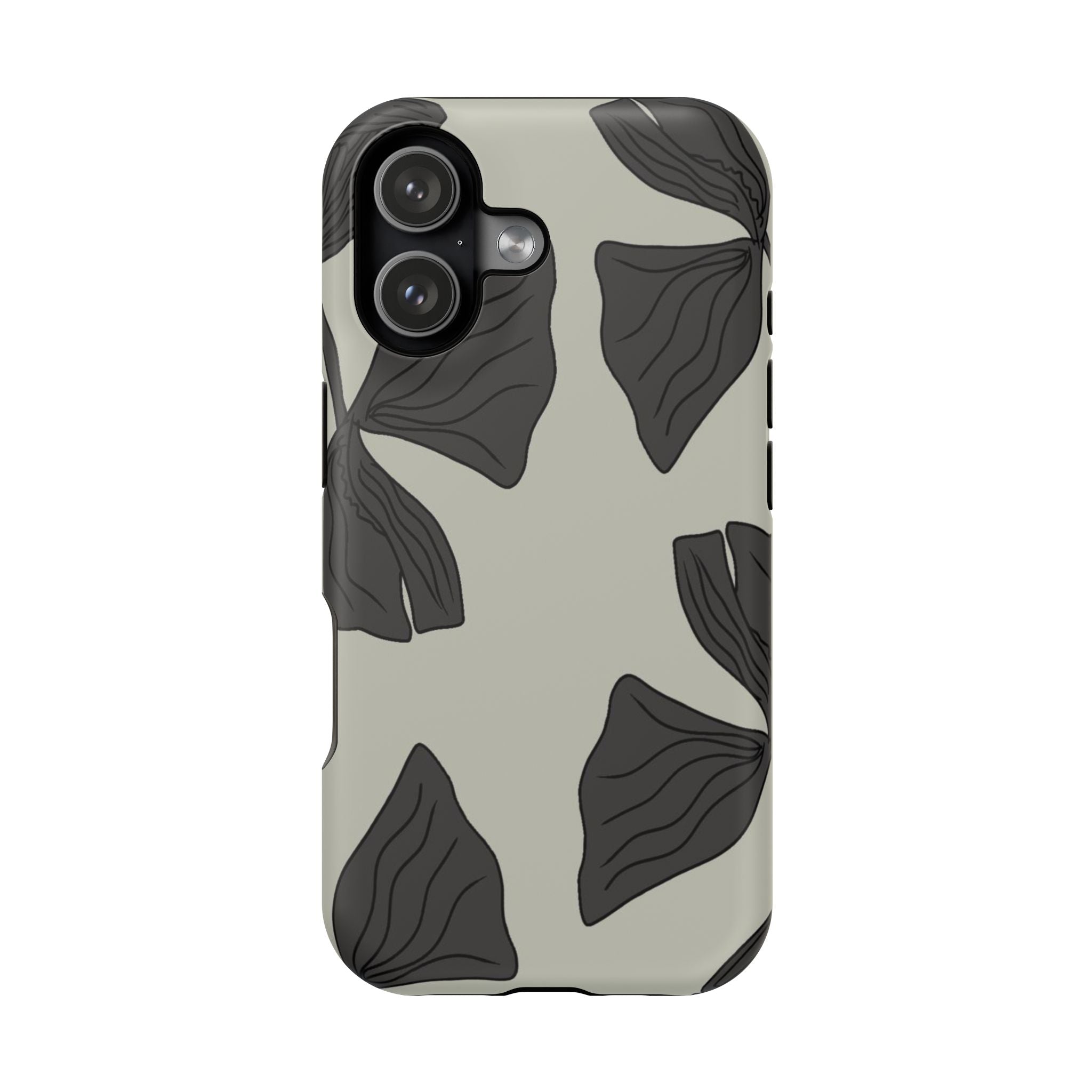 Magnetic Phone Case (Black Petals)