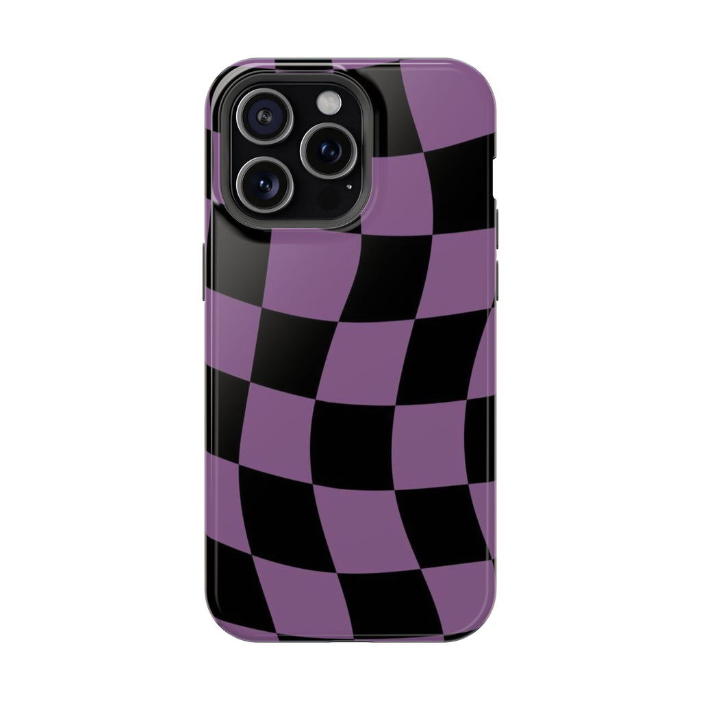 Phone Case (Purple Checkered)