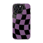 Phone Case (Purple Checkered)