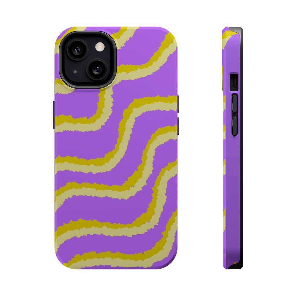 Magnetic Phone Case (Purple & Yellow)