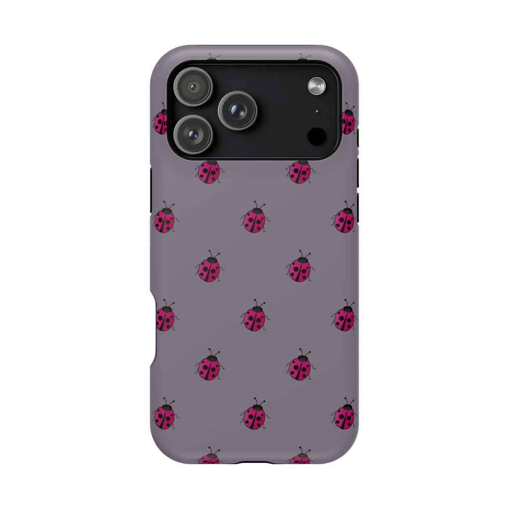 Magnetic Phone Case (Ladybugs)