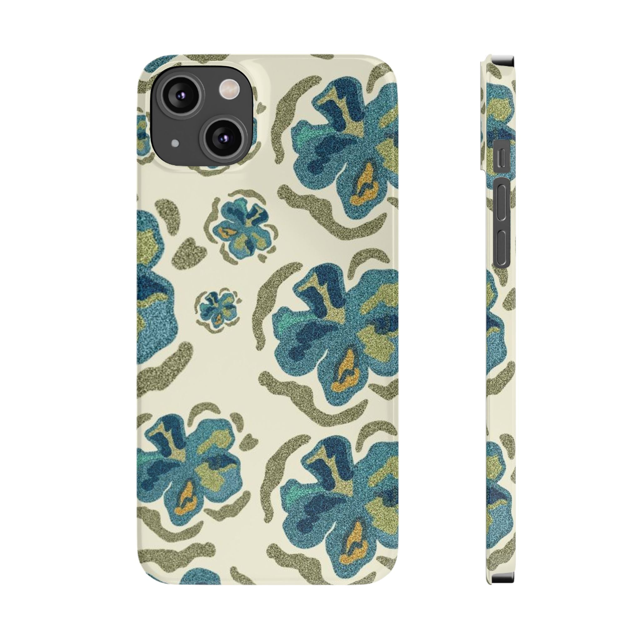 Custom Case (Blue Flowers)
