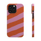 Custom Case (Orange and Pink Lines)
