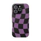 Phone Case (Purple Checkered)