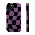 Phone Case (Purple Checkered)