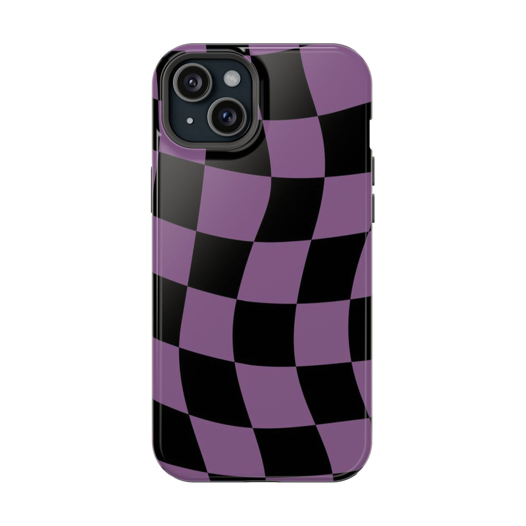 Phone Case (Purple Checkered)