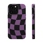 Phone Case (Purple Checkered)