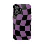 Phone Case (Purple Checkered)