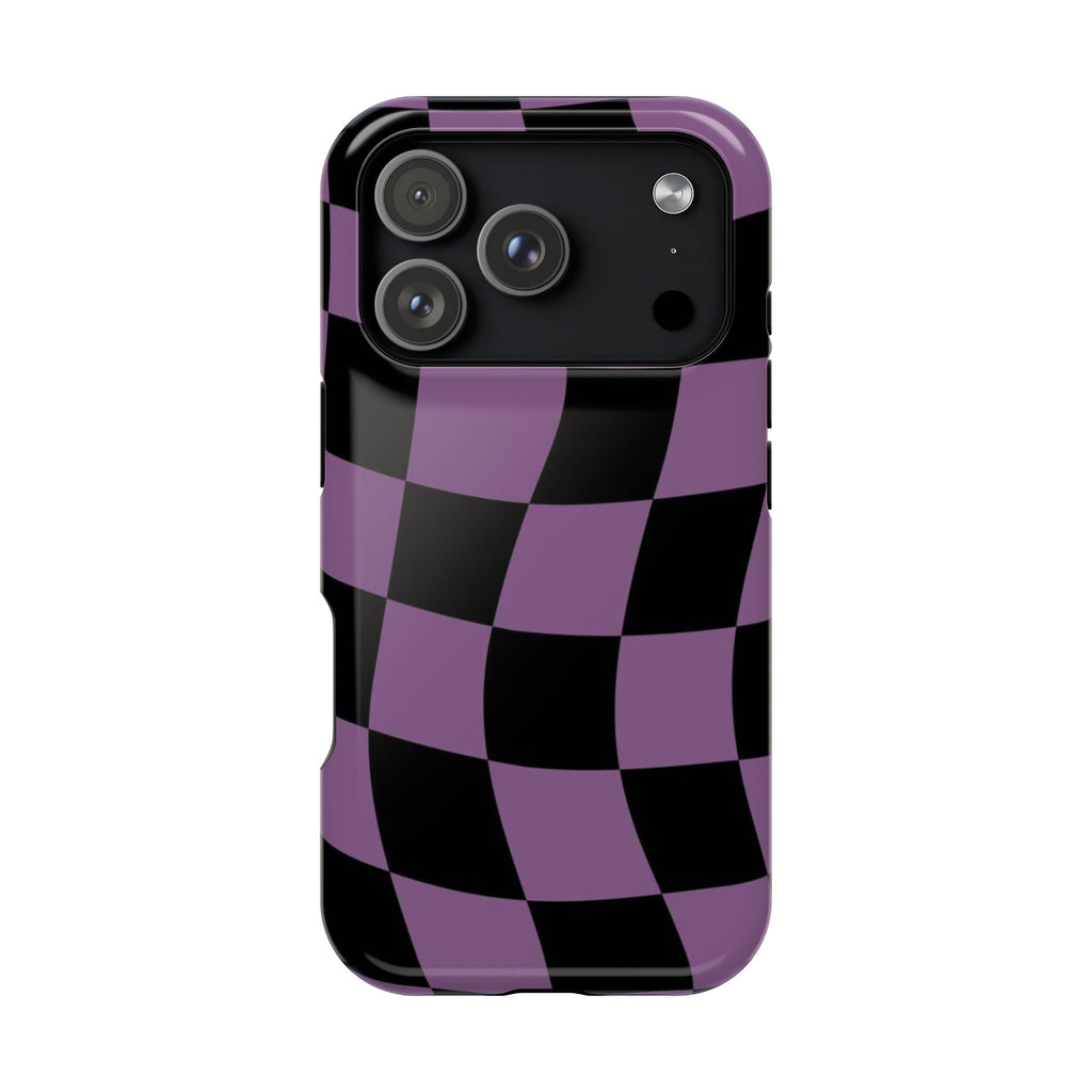 Phone Case (Purple Checkered)