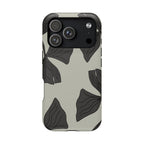 Magnetic Phone Case (Black Petals)